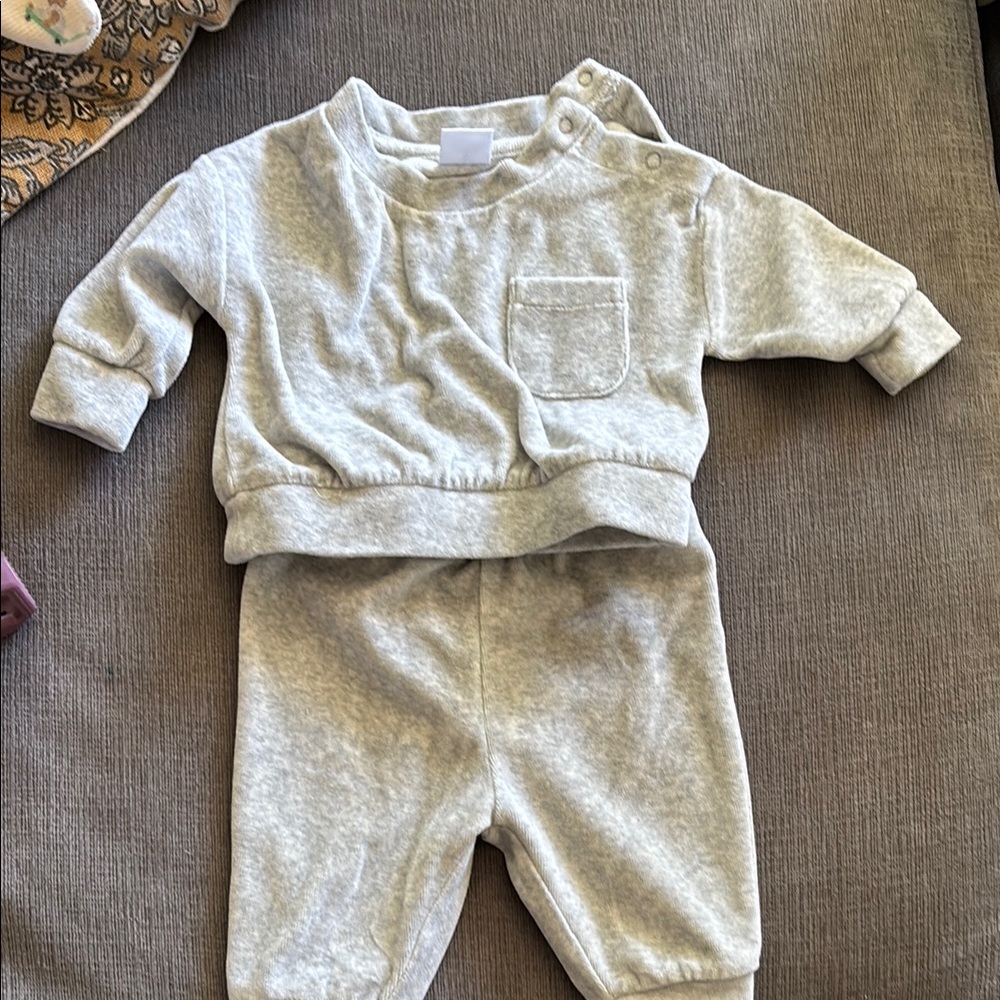 Nordstrom Heather Gray Baby Outfit